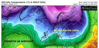 Πιο θερμό ρεύμα αέρα προσεγγίζει την περιοχή μας με αποκορύφωμα το Σάββατο-Πτώση θερμοκρασίας από Κυριακή