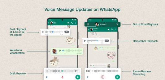 Το WhatsApp προσθέτει νέες λειτουργίες για τα ηχητικά μηνύματα